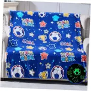 Soccer Toys Gifts Glow in The Dark Throw Blanket for Boys Girls, Sports
