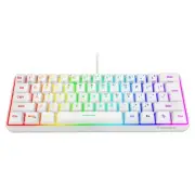 60% Wired Gaming Keyboard 61 Keys RGB Backlit Wrist Rest Ultra-Compact Mini W...