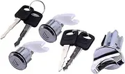 1 Set Ignition Switch Door Lock Cylinder Key for Ford Aerostar Bronco Pickup F150 F250 F350 Ranger F2UZ1522050A F3TZ7822050B Ignition Lock Start