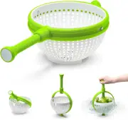 Dreamfarm Spina 2-In-1 Easy-To-Use, Collapsible Salad Spinner & Straining Coland