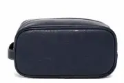 Robert Graham, Mens Travel Shave Faux Leather Paisley Toiletry Bag | Navy