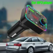 Bluetooth FM Transmitter Fast Charging Car Radio Adapter with USB/PD Ports xiygh