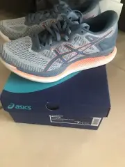 Asics Glide Ride Shoes W 7.5 Blue Gym Fitness Trainers