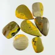 113.65Ct 100%Natural Bumble Bee Jasper Mixed Cabochon Gemstone 7 piece Lot
