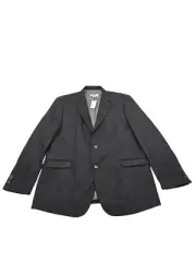 Joseph Abboud Black Linen Cotton Sport Coat Birdseye XXL Blazer NWT
