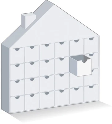 Doodlebug Advent Calendar House-Chipboard - DB8338