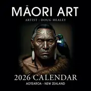 Maori Artwork by Doug Healey 2026 Square Wall Calendar