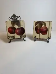 Home Decor Vintage Fruit Panels with Stand (Price For Both)