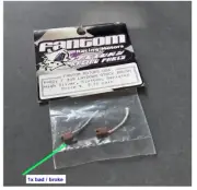 Vintage RC Car Buggy Fantom Racing Motors F309 Laydown Brush 1x Broke other good
