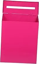 Parliky Box Mailbox Retro Iron Mailbox Mail Holder for Wall Iron Wall-Mount Mailboxes Rosy