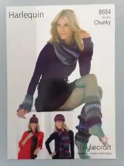 HATS/SCARVES/SNOOD/LEG & WRIST WARMERS, 12ply - STYLECRAFT Knitting Pattern 8684