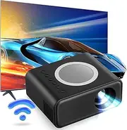 Nastopee Mini Projector, Mini Projector 1080P Full HD, with LED Light Source, 16-100 Inch Projection Size, Projector Small, Projector Mobile Phone for Phone, Tablet/Laptop/PC/TV Box