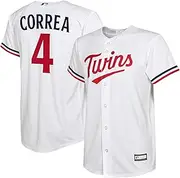 OuterStuff Carlos Correa Minnesota Twins MLB Kids Youth 8-20 White Home Player Jersey