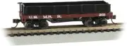 Bachmann U.S. Military Railroad Old-Time Wood Gondola (Red/Black) - N Scale