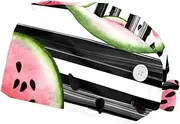 [FVQL] 2PCS Nursing Caps Scrub Caps Women Scrub Hat, Stripe and Watermelon