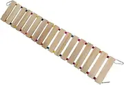 SEWOART Wooden Swing Ladder for Parrots Bird Swing Toy Exercise Toy for Chickens Pet Plaything