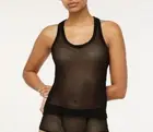 SAVAGE x FENTY Black Mesh Nothin' But Net Racerback Tank Top Size Medium NWT