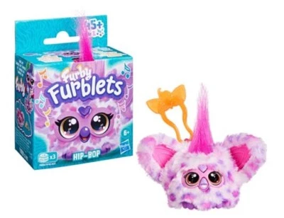 Hasbro Furby Furblets ( Hip- Hop ) Hip- Bop Pink and Purple Plush NIB