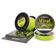Viral Braided Line 30 LB Tubertini 0,18 MM 8 Garments Yellow Fluo 150 MT