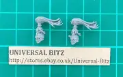 Varanguard Heads x 2 C Slaves to Darkness Chaos Warriors Warhammer D2 C