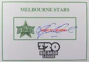 Glenn Maxwell SIGNED T20 BBL Card Melbourne Stars Australia. Bradman Warne ODI