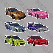 2 Fast 2 Furious Car Vinyl Sticker | Movies Stickers