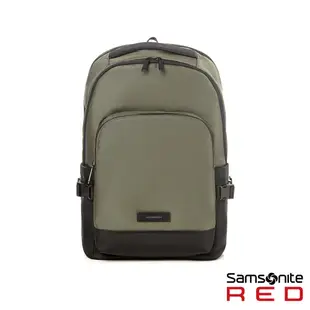 Samsonite RED 新秀麗 筆電後背包/電腦包/雙肩包15.6吋 LORNNE 輕量休閒多功能_黑/灰/卡其