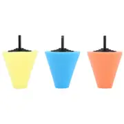 1PCS Foam Polishing Cone Shaped Buffing Pads For Wheels - Use & Power Drill ECA