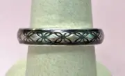 PANDORA | VINTAGE GREY FLORAL ENAMEL RING ✪NEW✪ 190868EN30 RARE RETIRED 925 ALE