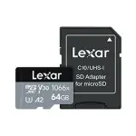 LEXAR 雷克沙 PROFESSIONAL 1066X MICROSDXC UHS-I U3 A2 64G記憶卡