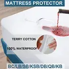 Ultar Soft 100% Cotton Waterproof Mattress Protector Sheet SB/QB/KB/LS Size