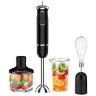 4 in 1 Electric Stick Hand Blender 500W Food Processor 2 Mix Speed Egg Whisk Mix