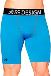 [ReDesign Apparels] Redesign Compression Men's Shorts Tights (Nylon) (Blue)