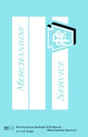 K4 G 1:32 Scale Decals Pennsylvania PRR 40 Ft Merch Service Boxcar Shadow Herald
