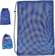 Mesh Bags Drawstring, 68x48cm Multipurpose Storage Net Bags for Swimming Pool, Beach, Laundry, Sports, Snorkeling Gear