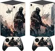 PlayVital Solitary Vanguard Custom Vinyl Skins for Xbox Core Wireless Controller, Wrap Decal Cover Stickers for Xbox Series X Console Controller