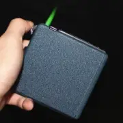 Automatic Cigarette Case Dispenser with Built in Torch Lighter for 20 PACK