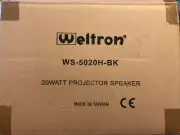 Weltron WS-5020H Black 20 Watt Projector Speaker NEW In Original Box