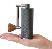 Foldable Hand Coffee Mill with Ceramic Burrs, Adjustable Setting Manual Coffee Grinder Apply for Aeropress, Drip Coffee, Espresso, French Press, Turkish Brew