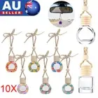10PCS Car Hanging Diffuser Air Freshener Perfume Empty Bottle DIY Container AU