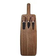 Serving Tray - Wooden Cheese Board, Multifunctional Sausage Dish | Cooking Cheese Serving Tray, Cheese Tools Set For Housewarming , Pl