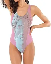 [Joisal] Leopard Jungle Green Swimsuit One Piece Low Back One Piece Push up Bathing Suits for Women
