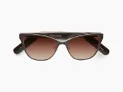 Lucyd Smart Sunglasses | Electra Model | Bluetooth Audio Glasses | Open Ear | Noise Canceling Wireless Mics| Narrow Size Polarized UV400 Brown Gradien