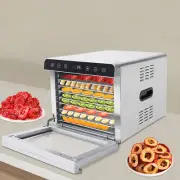 8 Trays Food Dehydrator Machine Stainless Steel 700W Jerky Fruit Drying SS-08A