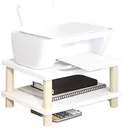 Desktop Pad Base Height Increasing Racks Small Desktop Wooden for Home Use Printer Storage Rack