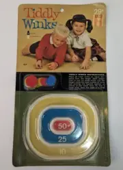 Vtg 1963 TIDDLY WINKS Game by Watkins Strathmore Co. - NEW Sealed Package - NOS