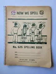 Vintage Mead Spiral Notebook No. 525 Spelling Book 1947 Dallas Public Schools