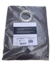 New Sun Zero Grant Gray One Grommet Window Curtain Panel NEW