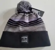 Travis Mathew Doggy Paddle Beanie Brushwood Champion Purple Black Gray Hat