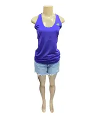Adidas Tank Top Shirt Womens Purple Active Running Work Out Size XS